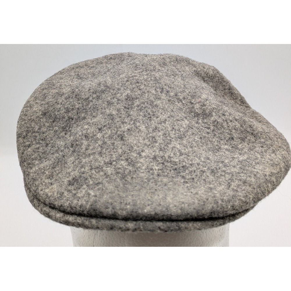 Kangol Flat Cap Hat Mens Small Gray Wool Made England Classic Winter Ivy